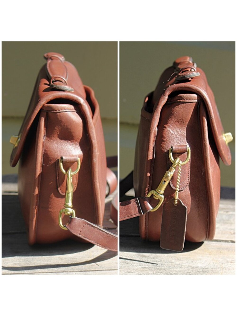 Coach Vintage - Plaza Bag 9860 in Mahogany, Pre-1994, USA - Picture 10 of 15